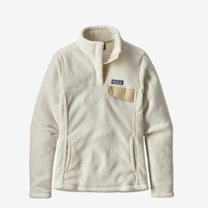 Patagonia Re-Tool Snap-T Fleece Pullover Raw Linen - White X-Dye  size medium